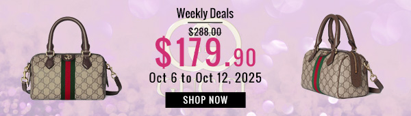Weekly Deals, 37% off Gucci Ophidia Small Boston Bag Dark Coffee
