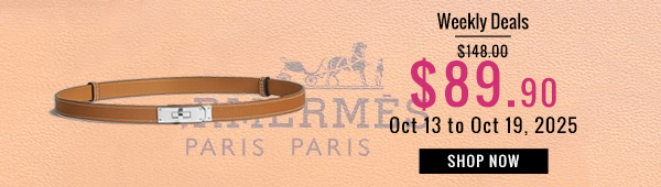 Weekly Deals, 37% off Hermes Kelly 18 Belt Coffee