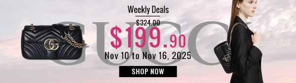 Weekly Deals, 37% off Gucci GG Marmont Small Shoulder Bag 837280 Black