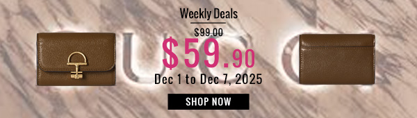 Weekly Deals, 37% off Gucci Softbit Card Case Coffee