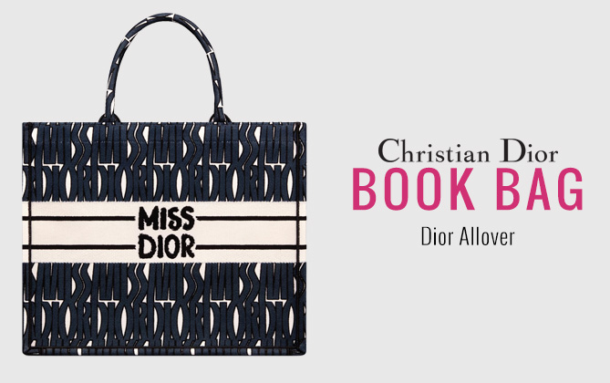 Christian Dior Large Dior Book Tote Dark Blue