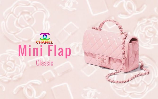 Chanel Mini Flap Bag With Top Handle AS5243 Pink