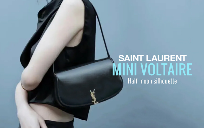 Saint Laurent Mini Voltaire In Box Saint Laurent Black