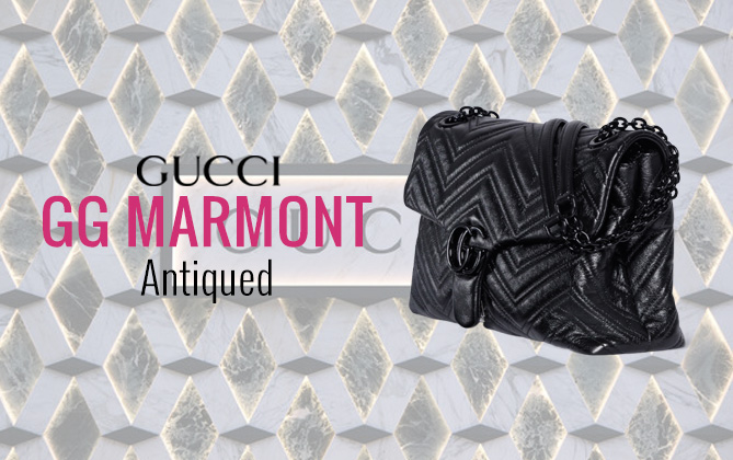 Gucci GG Marmont Large Shoulder Bag 850659 Black