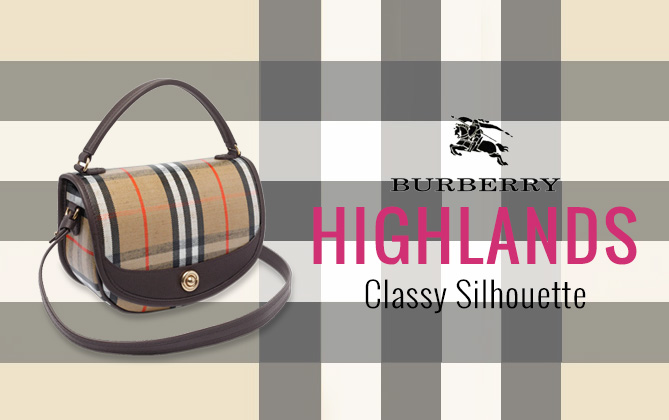 Burberry Crossbody Bag Highlands Dark Coffee